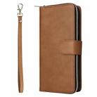 For Samsung Galaxy A17 5G 9-Card Slots Zipper Wallet Bag Leather Phone Case(Brown) - 2