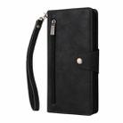 For Samsung Galaxy S25 5G Rivet Buckle 9 Cards Three Fold Leather Phone Case(Black) - 2