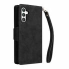 For Samsung Galaxy S25 5G Rivet Buckle 9 Cards Three Fold Leather Phone Case(Black) - 3