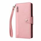 For Samsung Galaxy S25 Ultra 5G Rivet Buckle 9 Cards Three Fold Leather Phone Case(Rose Gold) - 2