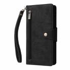 For Samsung Galaxy S25 Ultra 5G Rivet Buckle 9 Cards Three Fold Leather Phone Case(Black) - 2