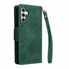 For Samsung Galaxy S25 FE 5G Rivet Buckle 9 Cards Three Fold Leather Phone Case(Green) - 3