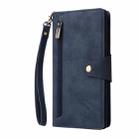 For Samsung Galaxy A16 5G Rivet Buckle 9 Cards Three Fold Leather Phone Case(Blue) - 2