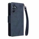 For Samsung Galaxy A16 5G Rivet Buckle 9 Cards Three Fold Leather Phone Case(Blue) - 3