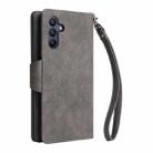 For Samsung Galaxy A16 5G Rivet Buckle 9 Cards Three Fold Leather Phone Case(Grey) - 3