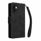 For Samsung Galaxy A56 5G Rivet Buckle 9 Cards Three Fold Leather Phone Case(Black) - 3