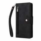 For Samsung Galaxy A26 5G Rivet Buckle 9 Cards Three Fold Leather Phone Case(Black) - 2