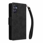 For Samsung Galaxy A26 5G Rivet Buckle 9 Cards Three Fold Leather Phone Case(Black) - 3