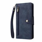 For Samsung Galaxy A26 5G Rivet Buckle 9 Cards Three Fold Leather Phone Case(Blue) - 2