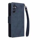 For Samsung Galaxy A26 5G Rivet Buckle 9 Cards Three Fold Leather Phone Case(Blue) - 3