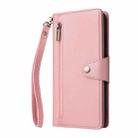 For Samsung Galaxy A07 4G / 5G Rivet Buckle 9 Cards Three Fold Leather Phone Case(Rose Gold) - 2