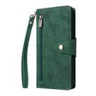 For Samsung Galaxy A07 4G / 5G Rivet Buckle 9 Cards Three Fold Leather Phone Case(Green) - 2