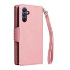 For Samsung Galaxy A17 5G Rivet Buckle 9 Cards Three Fold Leather Phone Case(Rose Gold) - 3