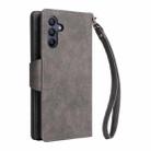 For Samsung Galaxy A17 5G Rivet Buckle 9 Cards Three Fold Leather Phone Case(Grey) - 3
