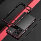 For ZTE nubia Z70 Ultra Aurora Series Lens Protector + Metal Frame Phone Case(Black Red) - 2