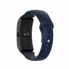 For Garmin Vivomove 3s / 4s 18mm Reverse Buckle Silicone Watch Band, Size: Small Code(Navy Blue) - 1