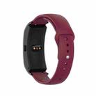 For Garmin Vivomove 3s / 4s 18mm Reverse Buckle Silicone Watch Band, Size: Small Code(Wine Red) - 1