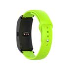 For Garmin Vivomove 3s / 4s 18mm Reverse Buckle Silicone Watch Band, Size: Small Code(Lime) - 1