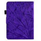 For Amazon Kindle Paperwhite 12th 2024 Fortune Tree Pressure Flower Smart Leather Tablet Case(Purple) - 3