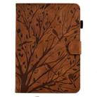 For Amazon Kindle Paperwhite 12th 2024 Fortune Tree Pressure Flower Smart Leather Tablet Case(Brown) - 2