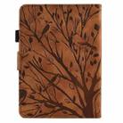 For Amazon Kindle Paperwhite 12th 2024 Fortune Tree Pressure Flower Smart Leather Tablet Case(Brown) - 3