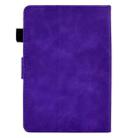 For Amazon Kindle Paperwhite 12th 2024 Peony Butterfly Embossed Leather Smart Tablet Case(Purple) - 3