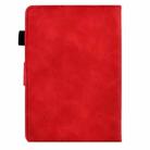 For Amazon Kindle Paperwhite 12th 2024 Peony Butterfly Embossed Leather Smart Tablet Case(Red) - 3