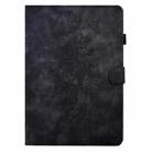 For Amazon Kindle Paperwhite 12th 2024 Peony Butterfly Embossed Leather Smart Tablet Case(Black) - 2