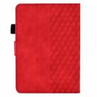 For Amazon Kindle PaperWhite 12th Gen 2024 Rhombus Embossed Leather Smart Tablet Case(Red) - 3