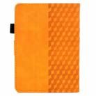 For Amazon Kindle PaperWhite 12th Gen 2024 Rhombus Embossed Leather Smart Tablet Case(Kakhi) - 3