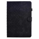 For Amazon Kindle PaperWhite 12th Gen 2024 Rhombus Embossed Leather Smart Tablet Case(Black) - 2