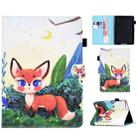 For Amazon Kindle PaperWhite 12th Gen 2024 Colored Drawing Sewing Smart Leather Tablet Case(Little Fox) - 1