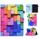 For Amazon Kindle PaperWhite 12th Gen 2024 Colored Drawing Sewing Smart Leather Tablet Case(Colorful Cubes) - 1