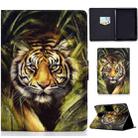 For Amazon Kindle PaperWhite 12th Gen 2024 Colored Drawing Horizontal Flip Tablet Leather Case(Tiger) - 1