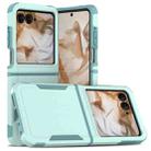 For Motorola Razr 50 2 in 1 PC + TPU Phone Case(Light Green) - 1