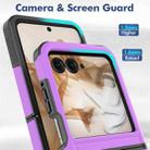 For Motorola Razr 50 2 in 1 PC + TPU Phone Case(Purple) - 2