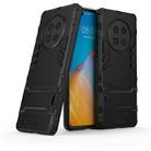 For Huawei Mate 40 PC + TPU Two-in-one Invisible Bracket Shockproof Protective Case(Black) - 1