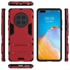 For Huawei Mate 40 PC + TPU Two-in-one Invisible Bracket Shockproof Protective Case(Red) - 2