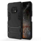 For Huawei Enjouy 20 Plus PC + TPU Two-in-one Invisible Bracket Shockproof Protective Case(Black) - 2