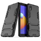 For Samsung Galaxy A01 Core PC + TPU Two-in-one Invisible Bracket Shockproof Protective Case(Black) - 1