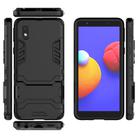 For Samsung Galaxy A01 Core PC + TPU Two-in-one Invisible Bracket Shockproof Protective Case(Black) - 3