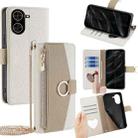 For Redmi A5 4G 171.7mm Crossbody Litchi Texture Leather Phone Case(White) - 1