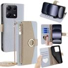 For Redmi Note 14S 4G Crossbody Litchi Texture Leather Phone Case(Blue) - 1