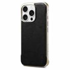 For iPhone 15 Pro Max Denior MagSafe Genuine Leather Calf Texture  Phone Case(Black) - 1