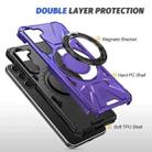 For Samsung Galaxy S25 5G MagSafe Magnetic Shockproof Phone Case with Ring Holder(Purple) - 3
