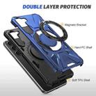 For Samsung Galaxy S25+ 5G MagSafe Magnetic Shockproof Phone Case with Ring Holder(Navy Blue) - 3