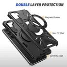 For Samsung Galaxy S25+ 5G MagSafe Magnetic Shockproof Phone Case with Ring Holder(Black) - 3