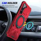 For Samsung Galaxy S25+ 5G MagSafe Magnetic Shockproof Phone Case with Ring Holder(Red) - 2
