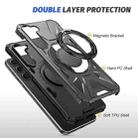 For Samsung Galaxy S25+ 5G MagSafe Magnetic Shockproof Phone Case with Ring Holder(Dark Grey) - 3