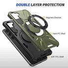 For Samsung Galaxy S25+ 5G MagSafe Magnetic Shockproof Phone Case with Ring Holder(Dark Green) - 3